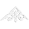 Ekena Millwork Pitch Whitman Architectural Grade PVC Gable Pediment, 36"W x 12"H x 1"P (8/12) GPP036X012X100WHI - alternate 1